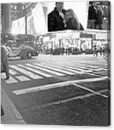 Times Square Couple Canvas Print