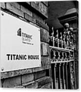 Titanic House Canvas Print