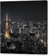 Tokyo At Night Canvas Print