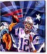 Tom Brady Leading The Patriots Canvas Print
