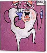 Tooth With A Cavity Dental Art By Anthony Falbo Canvas Print
