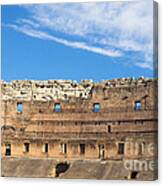Top Interior Wall Of Colosseum Canvas Print