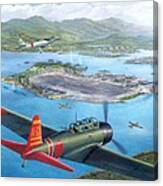 Tora Tora Tora The Attack On Pearl Harbor Begins Canvas Print