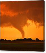 Tornado Sunset Canvas Print