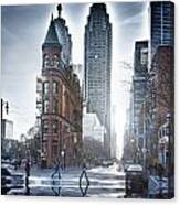 Toronto Wet Canvas Print