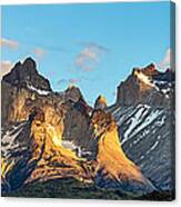 Torres Del Paine Sunrise - Patagonia Photograph Canvas Print