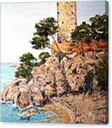 Tower At Playa De Aro Canvas Print