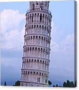 Tower Of Pisa - Evening Light Canvas Print