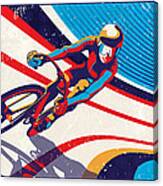 Track Cyclist Canvas Print