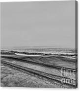 Tracks In The Sand Canvas Print