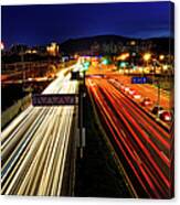 Traffic Trails Canvas Print