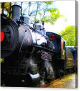 Train In Fall Canvas Print