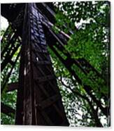 Train Trestle In The Woods Canvas Print