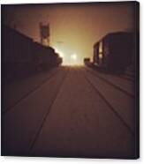 Train Yard. Courtesy Of One Of My Best Canvas Print