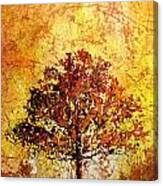 Tree On Fire Canvas Print