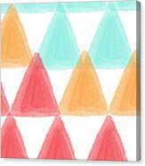 Trifold- Colorful Abstract Pattern Painting Canvas Print