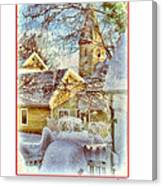 Trinity Episcopal Church In The Snow - Shepherdstown Canvas Print