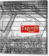 Triumph B W Canvas Print