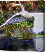 Swan Taking Flight Canvas Print