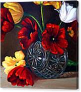 Tulips In Crystal Canvas Print