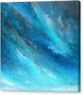 Turquoise Memories - Turquoise Abstract Art Canvas Print