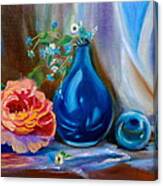 Turquoise Vase Canvas Print