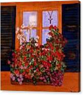 Tuscany Window Box Canvas Print