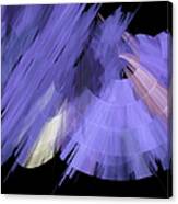 Tutu Stage Left Periwinkle Abstract Canvas Print
