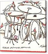 Twelve Drummers Drumming Canvas Print
