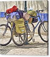 Two Bicycles Canvas Print