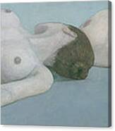 Two Figures Lying Canvas Print