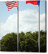 Two Flags In Texas Canvas Print