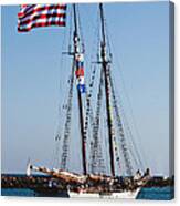 Two-masted Schooner Canvas Print