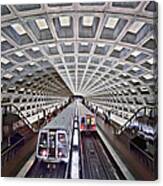 Two Subway Trains, Washington Metro Canvas Print