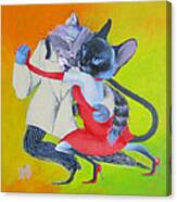 Two To Cats' Tango Canvas Print