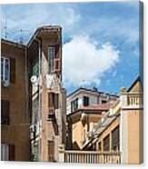 Typical Italian Facades Canvas Print