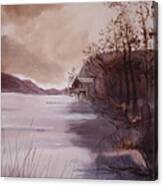 Ullswater Boathouse English Lake District Canvas Print