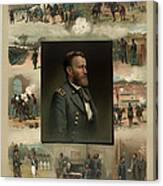 Ulysses S Grant - From West Point To Appomattox Canvas Print