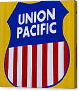 Union Pacific Raolroad Sign Canvas Print