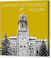 University Of Colorado Boulder - Gold Canvas Print