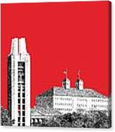 University Of Kansas - Red Canvas Print