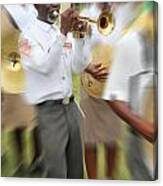 Unlikely Trumpet Player Canvas Print