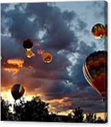 Up Up And Away - Hot Air Balloons Canvas Print