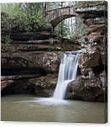 Upper Falls At Old Mans Cave Ii Canvas Print