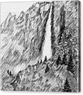 Upper Falls In Yosemite Canvas Print