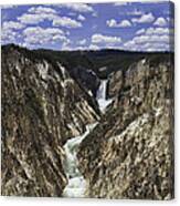 Lower Falls Of Yellowstone River Canvas Print