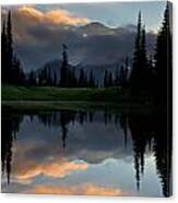 Upper Tipsoo Lake Sunset Canvas Print