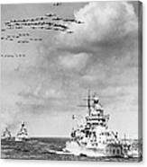 Us Navy And Aeroplanes, World War Ii Canvas Print