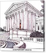 Us Supreme Court Building Canvas Print