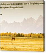 Valley Of Teton Canvas Print